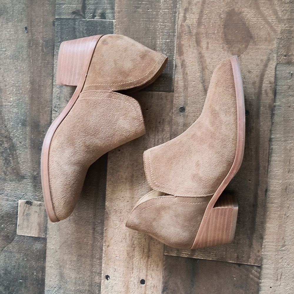 Tan Suede Ankle Boots